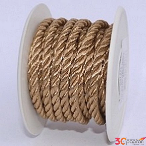 Szalag dekor textil rosegold 20mm x 10m, rosegold /m az ára