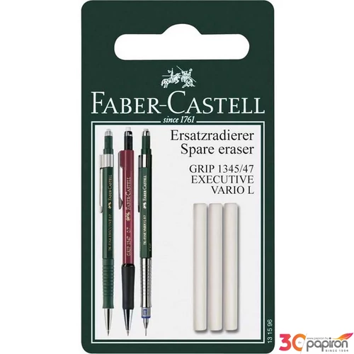 Faber-Castell radír Grip 1345/1347 ceruzához 3db-os prémium minőségű termék 131596