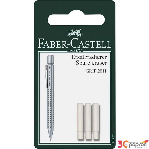 Faber-Castell radír Grip 2011 ceruzához 3db-os prémium minőségű termék 131597