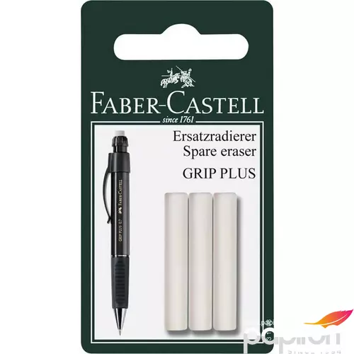 Faber-Castell radír Grip plus ceruzához 3db-os prémium minőségű termék 131598