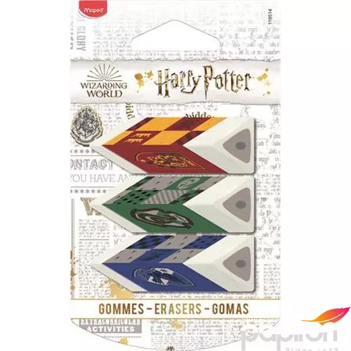 Radír Harry Potter Maped, vegyes színek