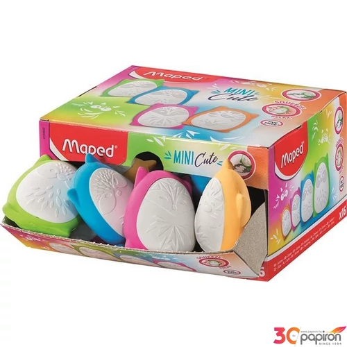 Radír Maped Mini cute, vegyes színek Strasszoldó radír