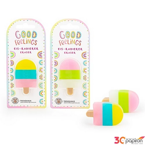 Radír Trendhaus Good Feelings Ice Cream csíkos 2féle 