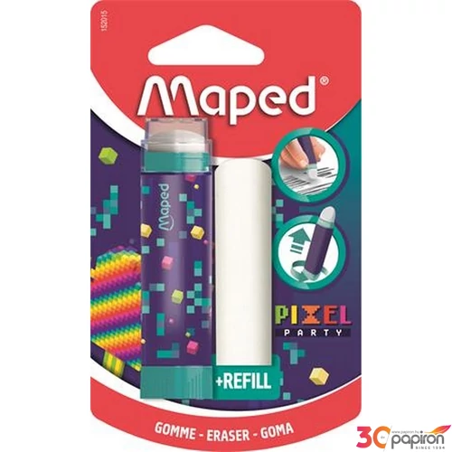 Radírstift Maped pótbéllel, Pixel Party IMA152015