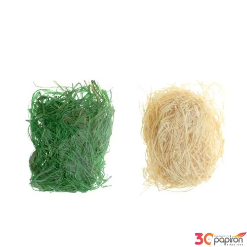 Raffia 30grn. csomag natur, zöld 
