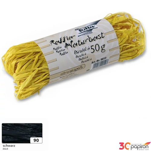 Raffia Folia csomag Natural, 50g fekete 
