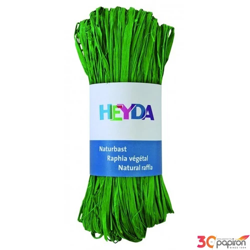 Raffia Heyda 50g természetes anyagból alma zöld 204887796