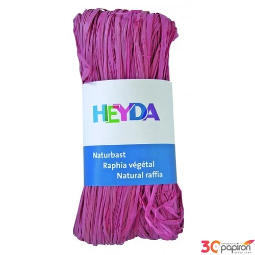 Raffia Heyda 50g természetes anyagból rózsaszín 204887787