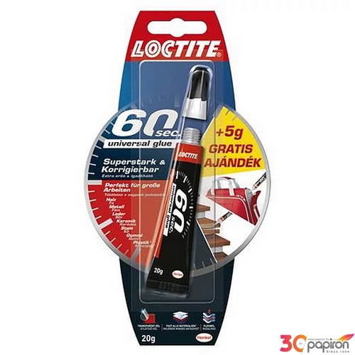 Ragasztó általános 20 g HENKEL Loctite 60 sec.