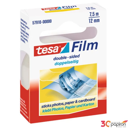 Ragasztó kétoldalú 12mmx7,5m TESAfilm 57910 TESA minőségi ragasztó