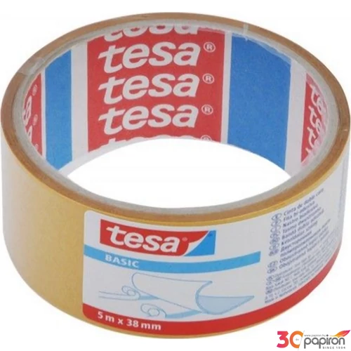 Ragasztó kétoldalú 33mmx5m öntapadós PP szalag TESA minőségi TESA Basic 58584-00000