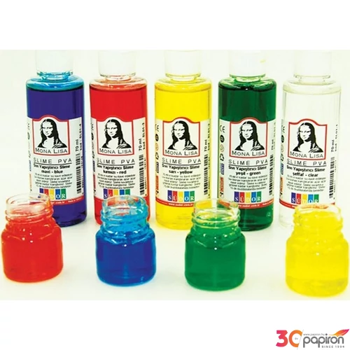 Ragasztó 70ml Mona Lisa gyurmazseléhez Mona Lisa - Slime PVA SL01-2 SÁRGA