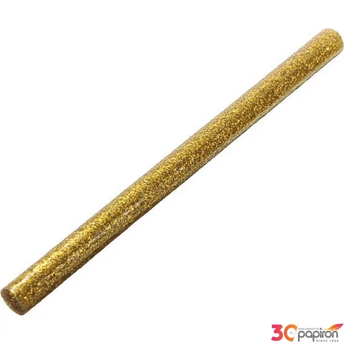 Ragasztópisztolyba ragasztórúd arany csillámos patron 3db-os 7x200mm