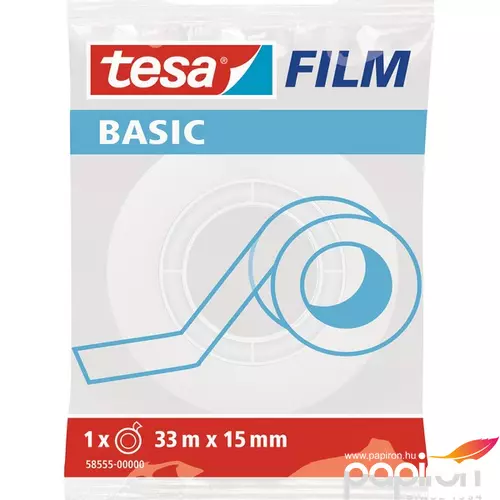 Ragasztószalag 15mmx33m TESA Basic írható TESAfilm Basic 58555