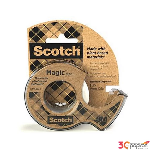 Ragasztószalag 3M Scotch adagolón, 19 mm x 33 m, környezetbarát Magic, áttetsző
