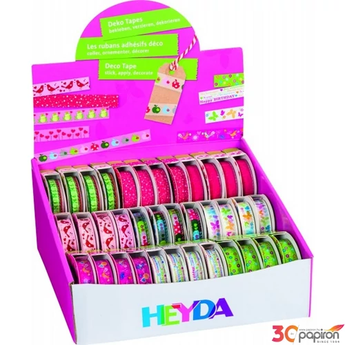 Ragasztószalag HEYDA cellux tépővel, 1,5mm x 10m, 9féle mint 203584397