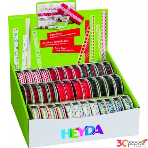 Ragasztószalag HEYDA cellux tépővel, 1,5mm x 10m, 9féle mint 203584395