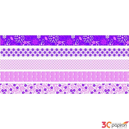 Ragasztószalag HEYDA dekor (12mmx3m) "Fllowers"  mini tépővel rózsa