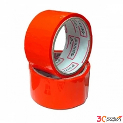 Ragasztószalag Optima 48mmx33m piros csomagzáró Papiron