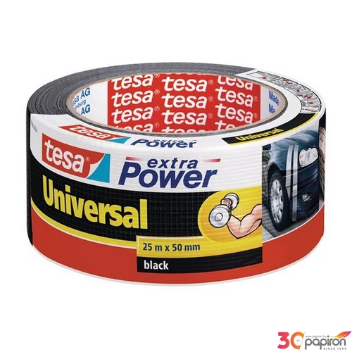 Ragasztószalag Tesa 50 mm x 25 m, extra Power, fekete