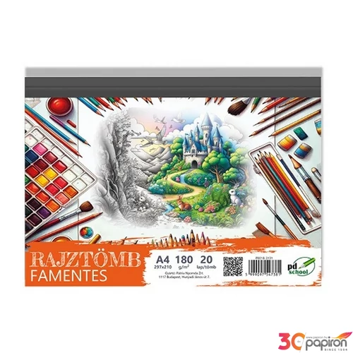 Rajztömb A4 Famentes 180g 20lap/tömb