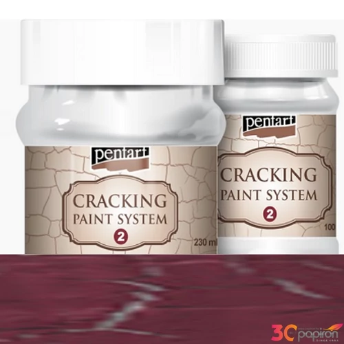 Repedőfesték 100ml Pentart 2. komponens burgundi vörös