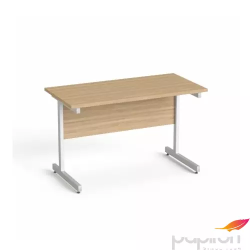 Íróasztal MAYA Íróasztal, szürke fémlábbal, 140x70 cm, Freedom SV-25", kőris
