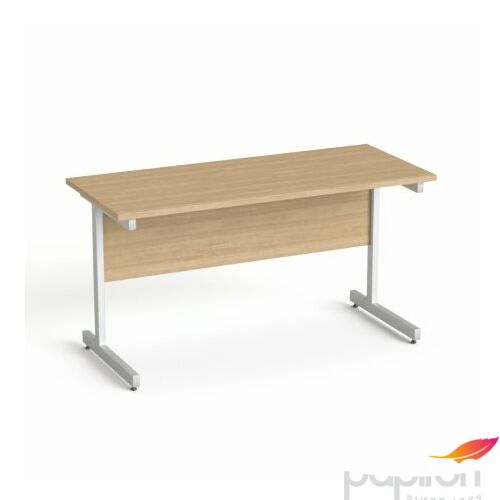 Íróasztal MAYA SV-26 Íróasztal, szürke fémlábbal, 140x70 cm,