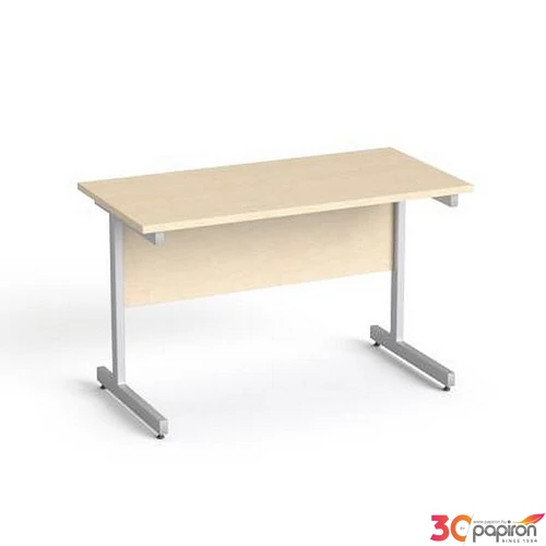 Íróasztal szürke fémlábbal 120x70cm MAYAH Freedom SV-25 juhar