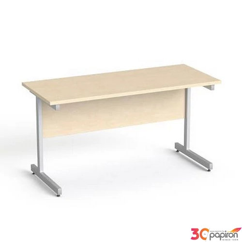 Íróasztal szürke fémlábbal 140x70cm MAYAH Freedom SV-26 juhar