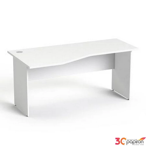 Íróasztal íves baloslaplábbal 160x80cm MAYAH Freedom SV-24 fehér