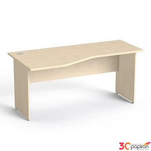 Íróasztal íves baloslaplábbal 160x80cm MAYAH Freedom SV-24 juhar