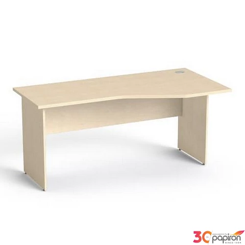Íróasztal íves jobboslaplábbal 160x80cm MAYAH Freedom SV-23 juhar