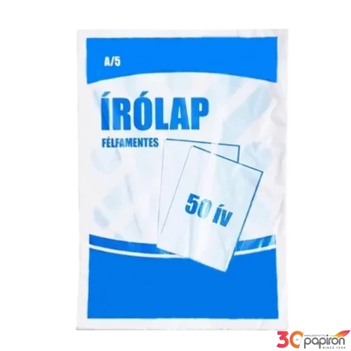 Írólap félfamentes A/5 50ív 70gr  10-50 iskolaszezonos termék