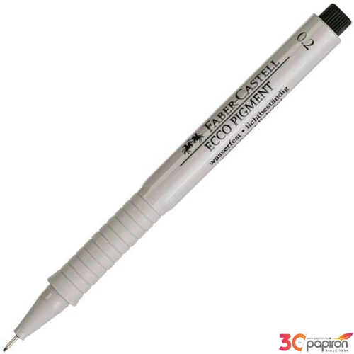 Faber-Castell tűfilc 0,2mm Ecco-Pigment fekete rostiron 166299