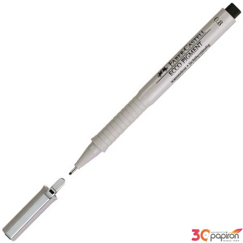 Faber-Castell tűfilc 0,8mm Ecco-Pigment fekete rostiron 166899