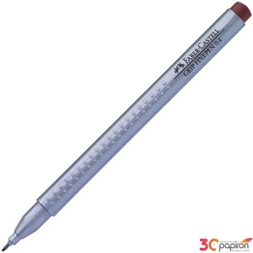 Faber-Castell tűfilc 0,4mm Grip barna rostiron 151687