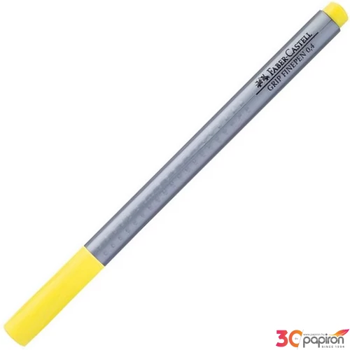 Faber-Castell tűfilc 0,4mm Grip króm sárga rostiron 151606
