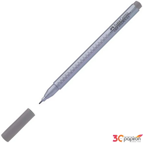 Faber-Castell tűfilc 0,4mm Grip melegszürke rostiron 151672