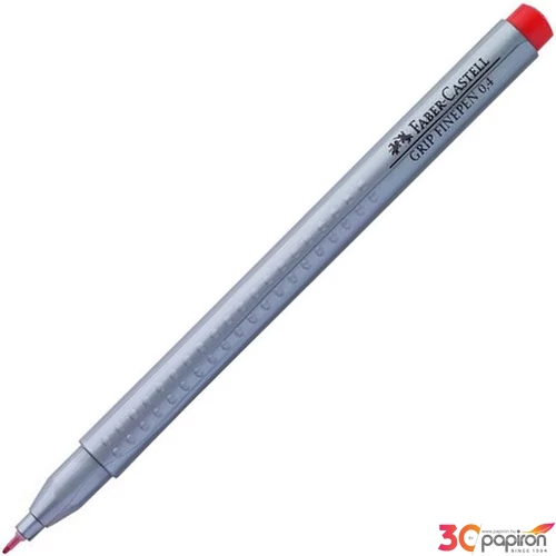Faber-Castell tűfilc 0,4mm Grip piros rostiron 151621