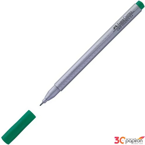 Faber-Castell tűfilc 0,4mm Grip smaragdzöld rostiron 151663