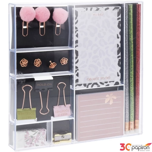 Írószer készlet rosegold '24 21.5X16.5 Exkluzív szett fedeles dobozba kpm lányoknak