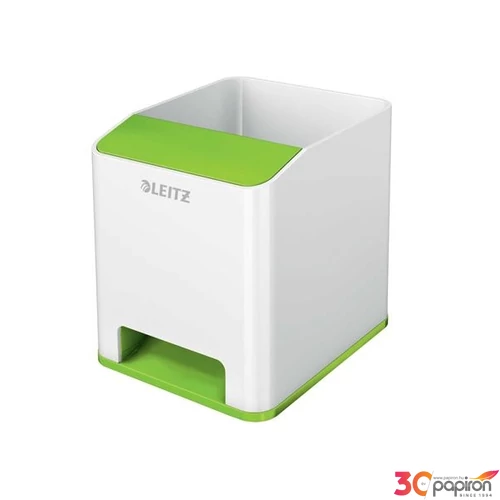 Írószertartó Leitz WOW kettős színhatású fehér-zöld E53631054