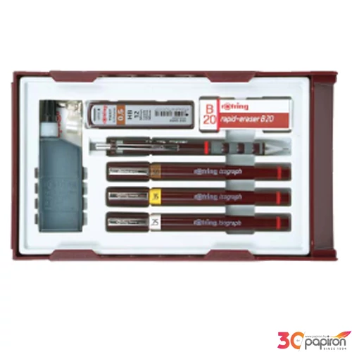 Rotring csőtollkészlet College, 0,2-0,4-0,8mm műszaki célra