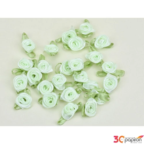 Rózsafej szatén színes 25db/csomag, menta
