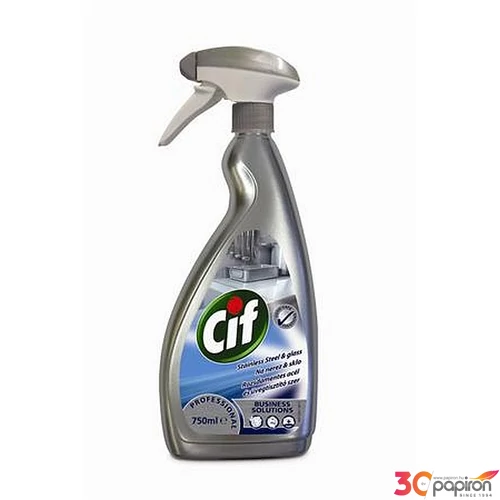 Rozsdamentes acél- és üvegtisztító szer 750ml CIF