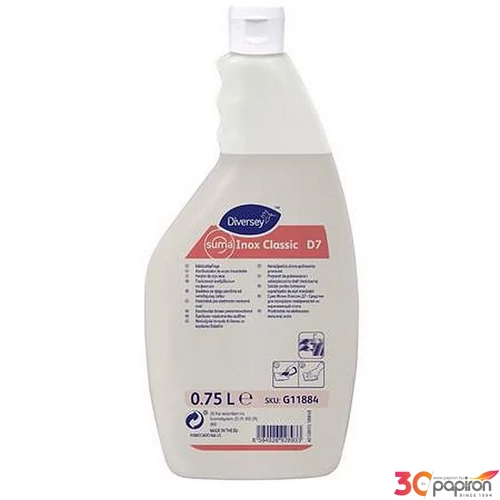 Rozsdamentes acél ápolószer 750ml SUMA Inox Classic