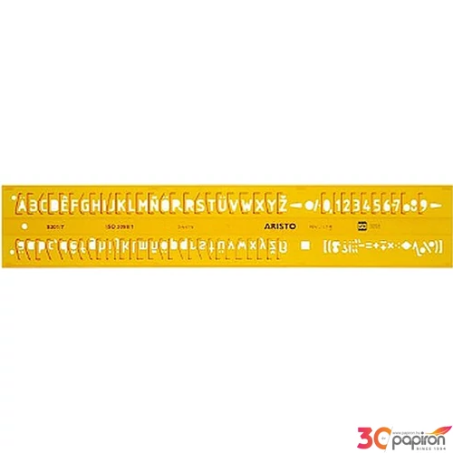 Sablon Aristo Sablon betű - H-PROFIL, 7, 0 mm, UPR. ISO 3098-1 / Din-6776, Schriftform B