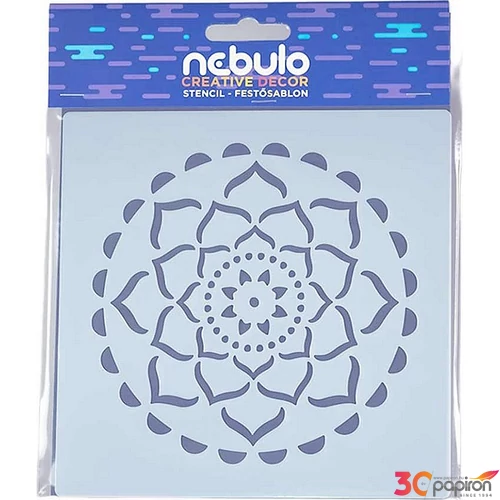 Sablon stencil Mandala 14,5x14,5cm Nebulo Dekor MSL-MAN-4,5X14,5
