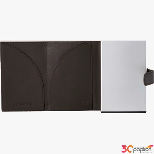 Samsonite bankkártya tartó Alu Fit 202 - Slide-Up Wallet 133890/1251-Dark Brown